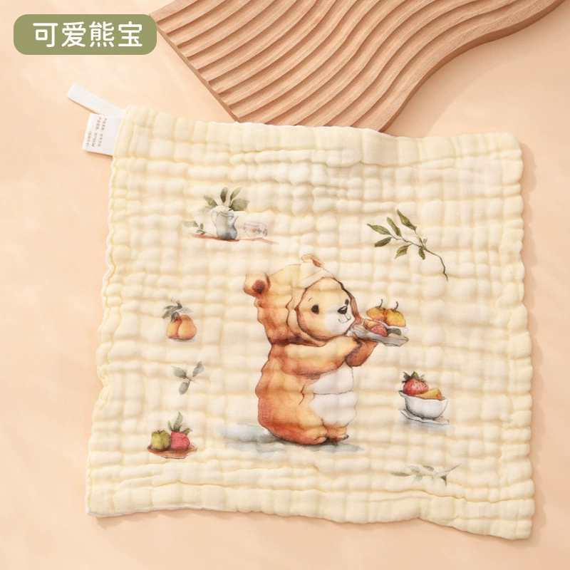 Марлевая косынка, лента, детское полотенце, детский нагрудник для еды, 30×30 см