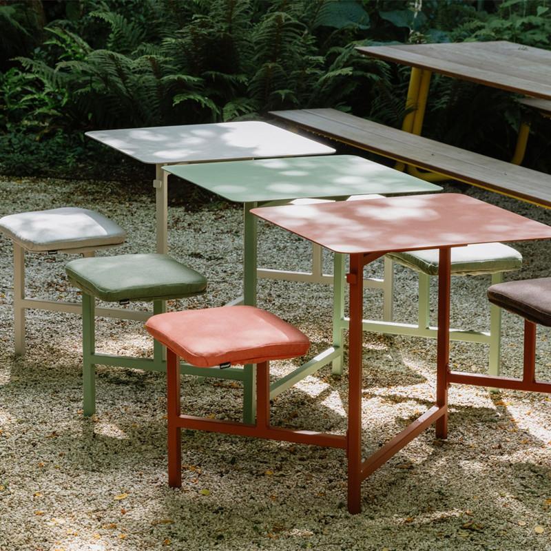 Outdoor Ins Advanced Sense Leisure Chair with Milk Tea Outside Coffee Shop Macaron Dining Table Household Long Table and Chair suit