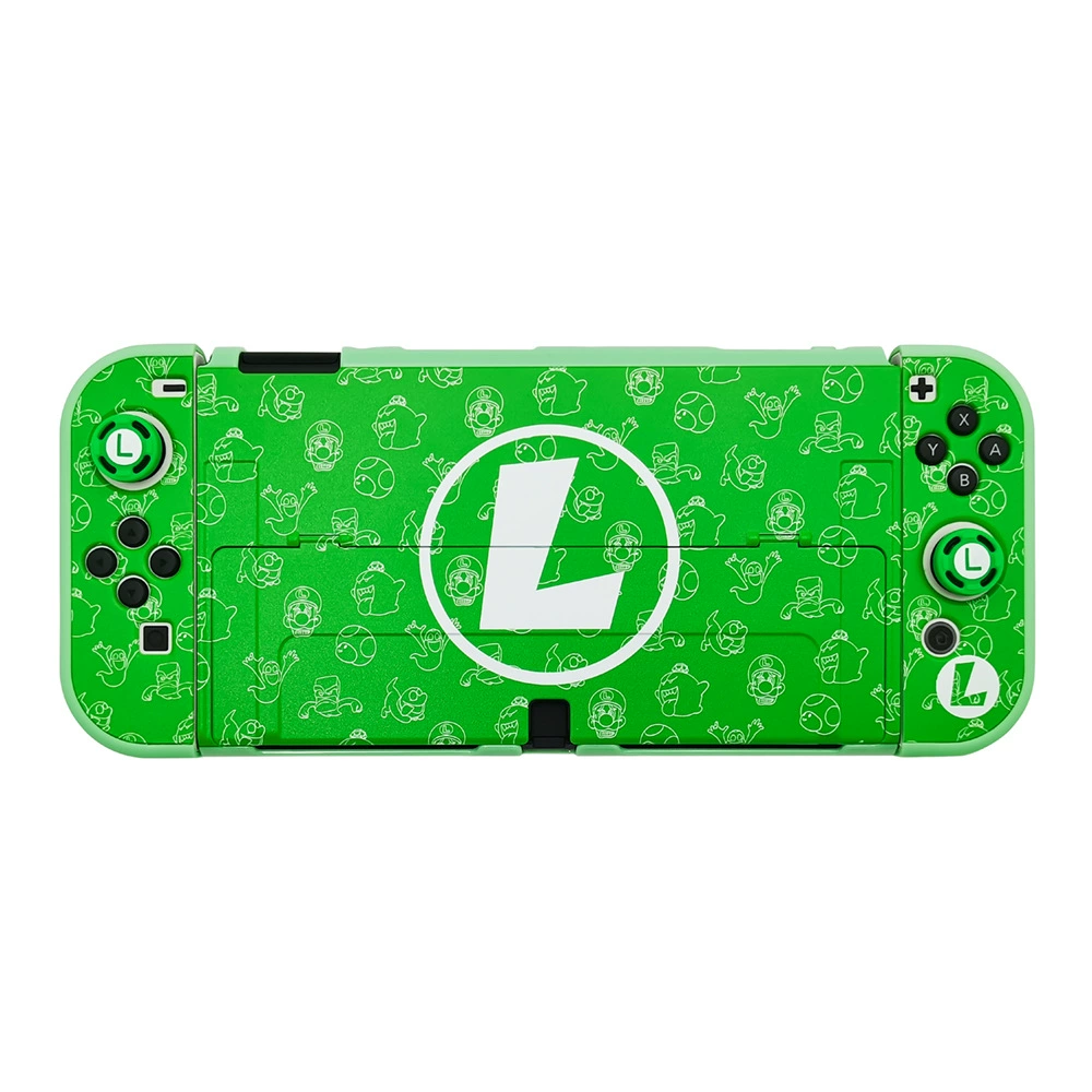 Защитная жесткая крышка (Nintendo Switch OLED) — разборная кожуховая крышка, печатные дизайны, варианты с rocker-бобами