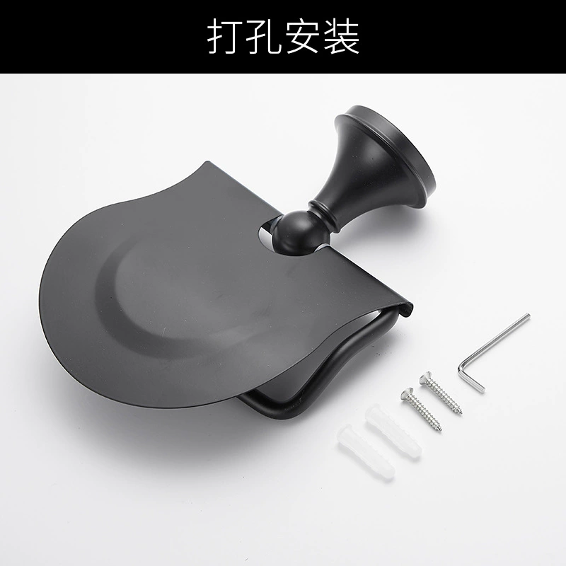 Towel, set stainless steel, black storage system, pendant