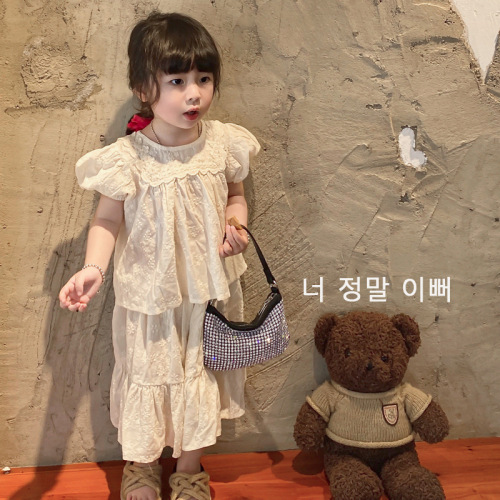 Korean style children's bag fashion girl handbag  summer new style outing coin purse baby mini shoulder bag