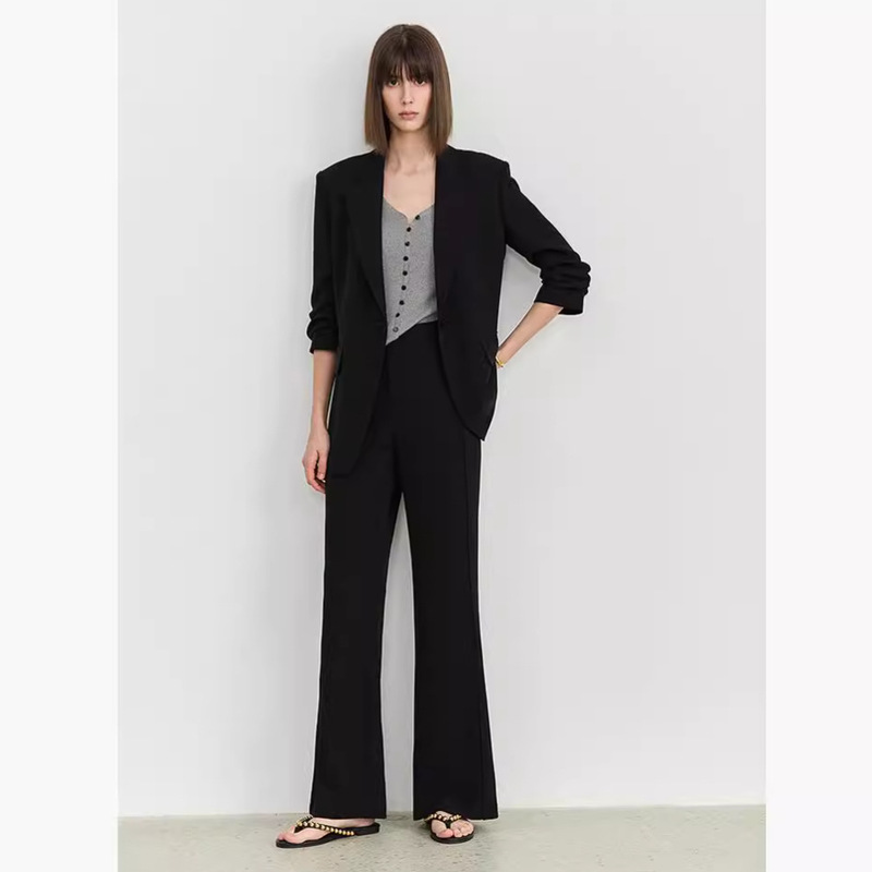 [Brand Supply] Women's Summer Suit, High-End Anti-Wrinkle Three-Quarter Sleeve Suit, Boot-Cut Trousers, Professional Formal Wear