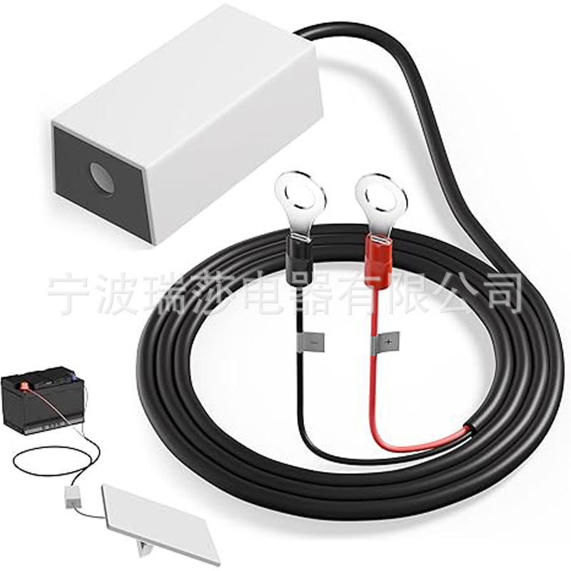 12V battery adapter with boost converter, battery O-ring cable to DC female connector boost booster