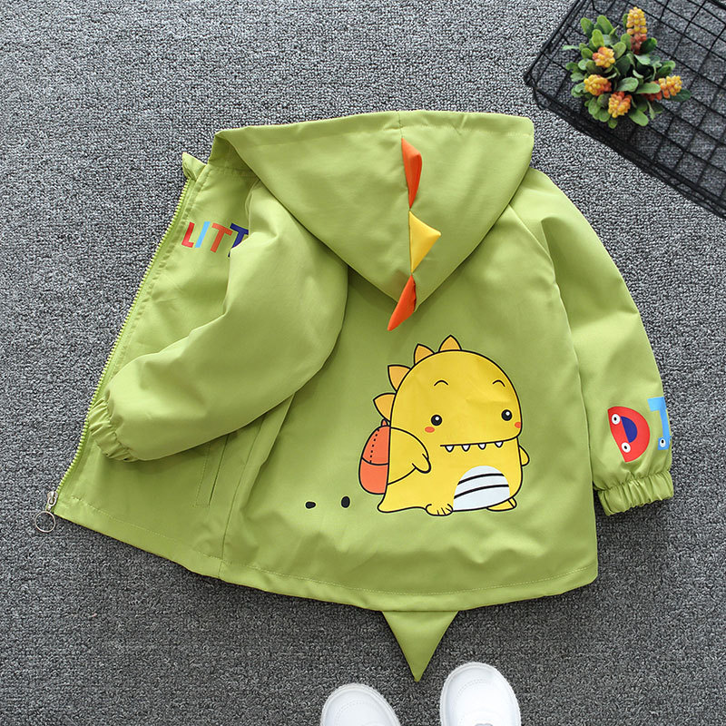 Monster, dinosaur, green jacket