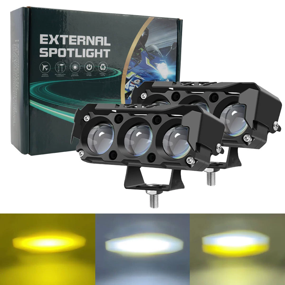 Трансграничные мотоциклетные светодиодные прожекторы для электромобилей