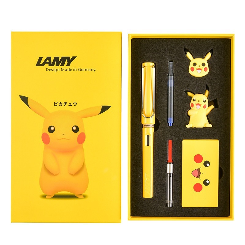 ドイツ LAMY Lingmei 万年筆ハンターピカチュウギフトボックスセットギフト男女学生書道誕生日ギフト|undefined