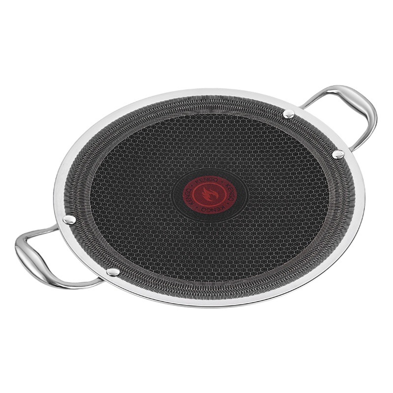 Placa de asado de camping al aire libre placa de asado de acero inoxidable placa de asado especial para horno electromagnético cerámico placa de asado doméstica placa de barbacoa