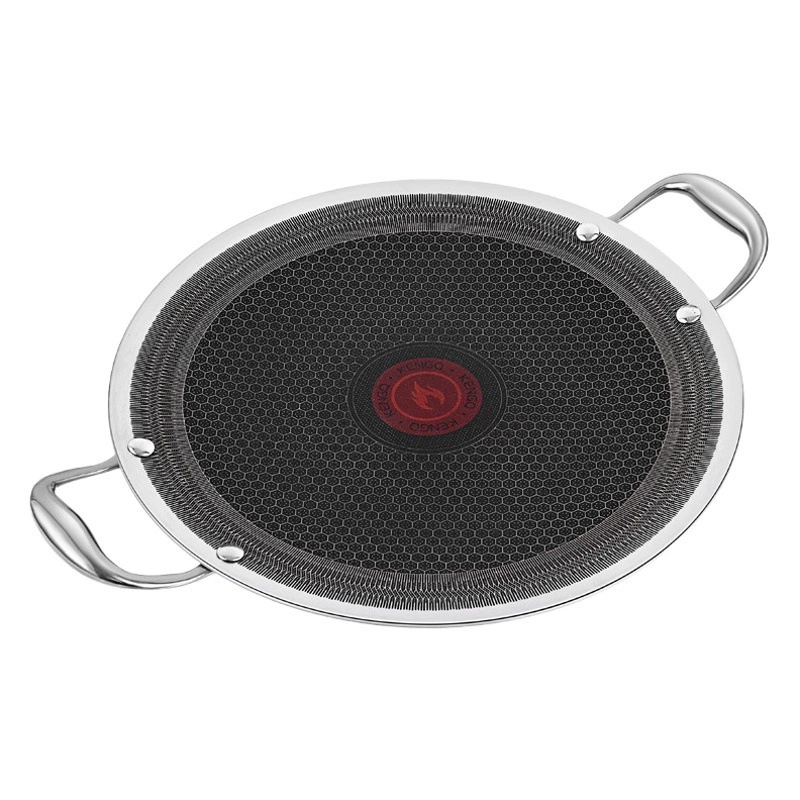 Гриль-сковорода для кемпинга на открытом воздухе, кассетная плита из нержавеющей стали, электрическая керамическая индукционная плита, специальная сковорода-гриль, бытовая сковорода для барбекю