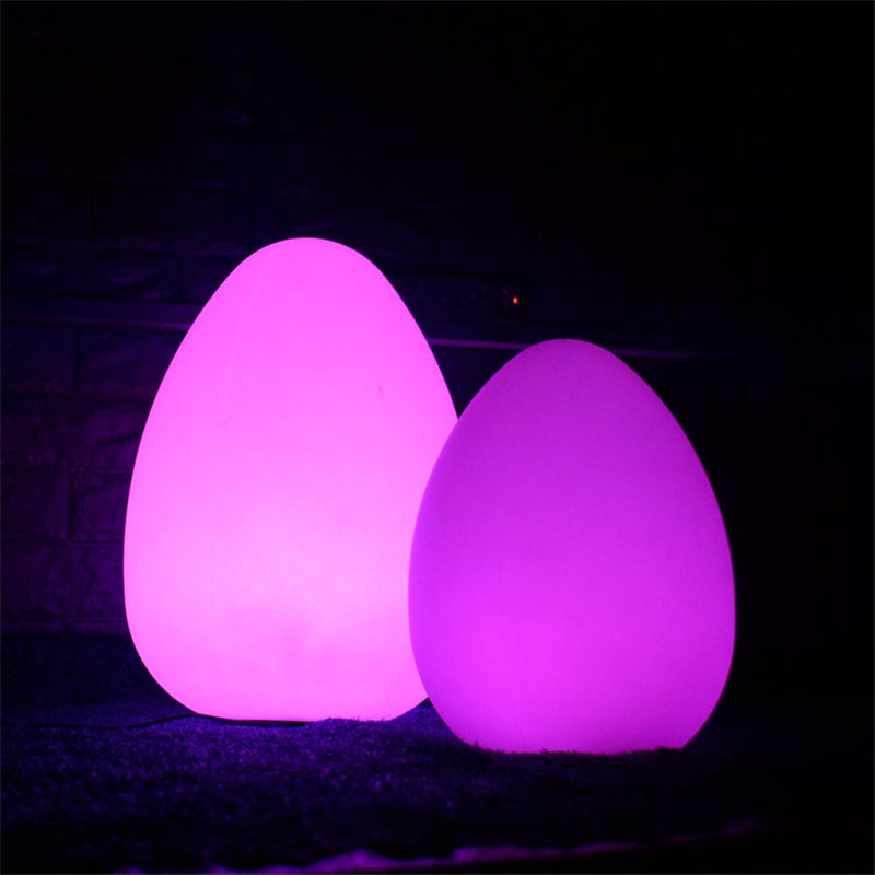 Ventas en caliente transfronterizas creativas y simples LED huevo de luz colorida bala de carga de control remoto decoración de luz de noche