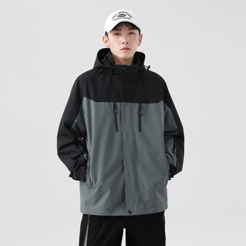 Chaqueta de estilo de caída para hombres y mujeres de otoño de una sola capa delgada chaqueta windbreaker al aire libre caminata ropa de montaña pareja chaqueta deportiva