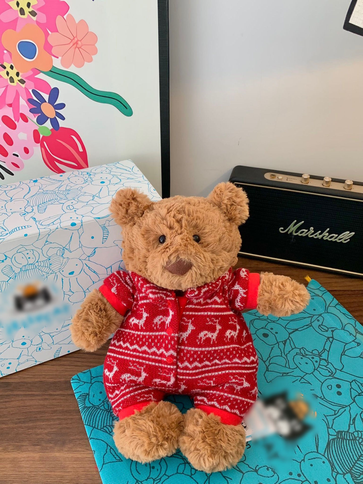 Bartholomew Bear In Winter Pajamas New Nwt Soft Plush