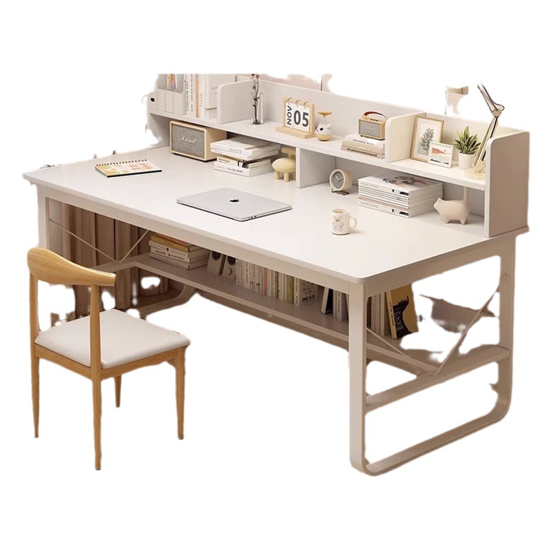 Escritorio de la computadora con estantería escritorio de escritorio estudiante estudio en casa escritorio simple escritorio mesa de trabajo
