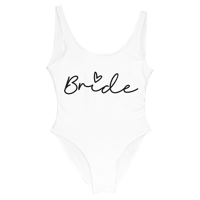 European and American Swimwear bride Bikini Sexy Hot Spring Backless Swimsuit Women's Large Size Triangle Conservative