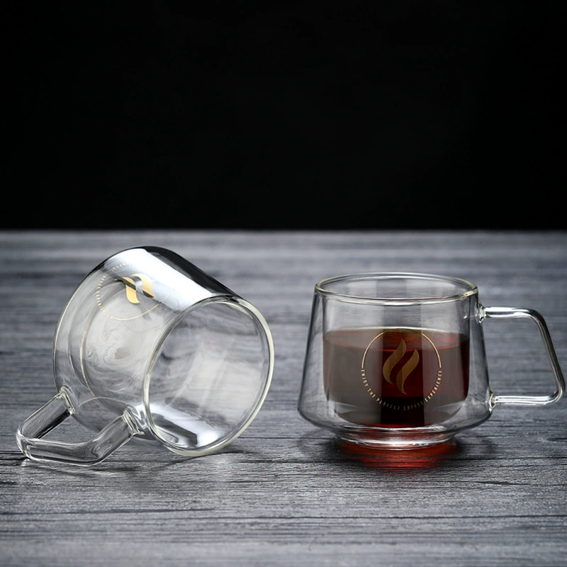 瀛都 Glass coffee transparent tea cup from pearl, increased thickness