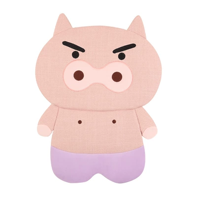 Cartoon Piggy Coarse Linen Car Seat, Seat cushion, seat cover