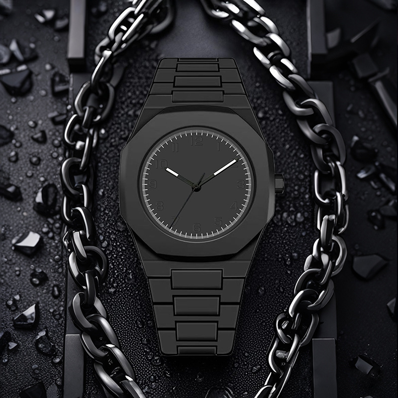 Luxury Octagonal Quartz Watch For Men And Women Waterproof Pointer_voghion.com