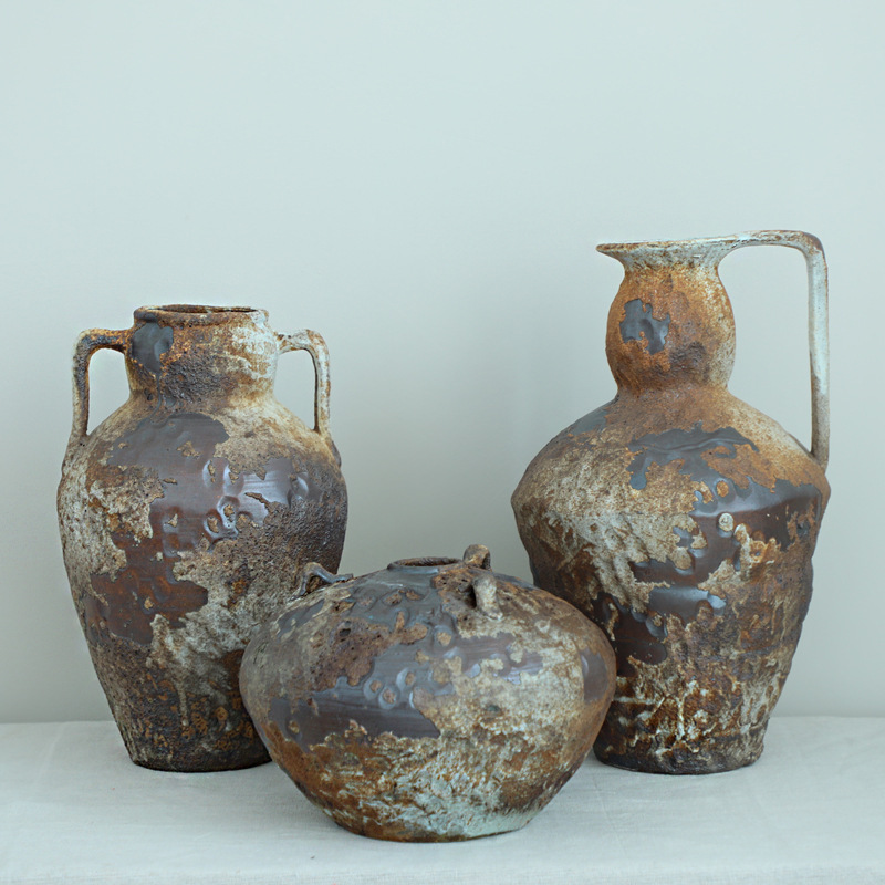 Ceramic Vase Stoneware Vase Flower Arranging Vintage Nostalgic Handmade Homestay Hotel Silky Style Zen Decoration Stoneware Pot Ceramic Vase Stoneware Vase Flower Arranging Vintage Nostalgic Handmade Homestay Hotel Silky Style Zen Decoration Stoneware Pot
