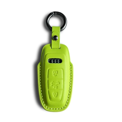 Car key bag, Suitable for Audi Keychain - audi-d-model-avocado-green-set-round-buckle