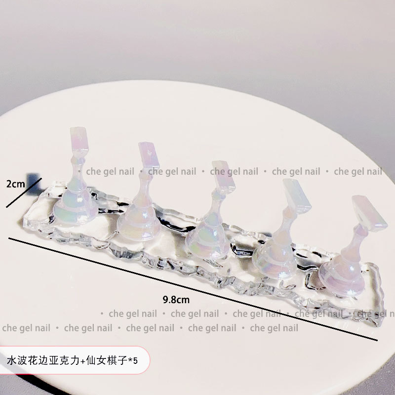 Pantalla base de práctica de uñas soporte de dedo titular de uñas palo de uñas tarjeta de color desgaste uñas especial titular de uñas herramienta de la joyería