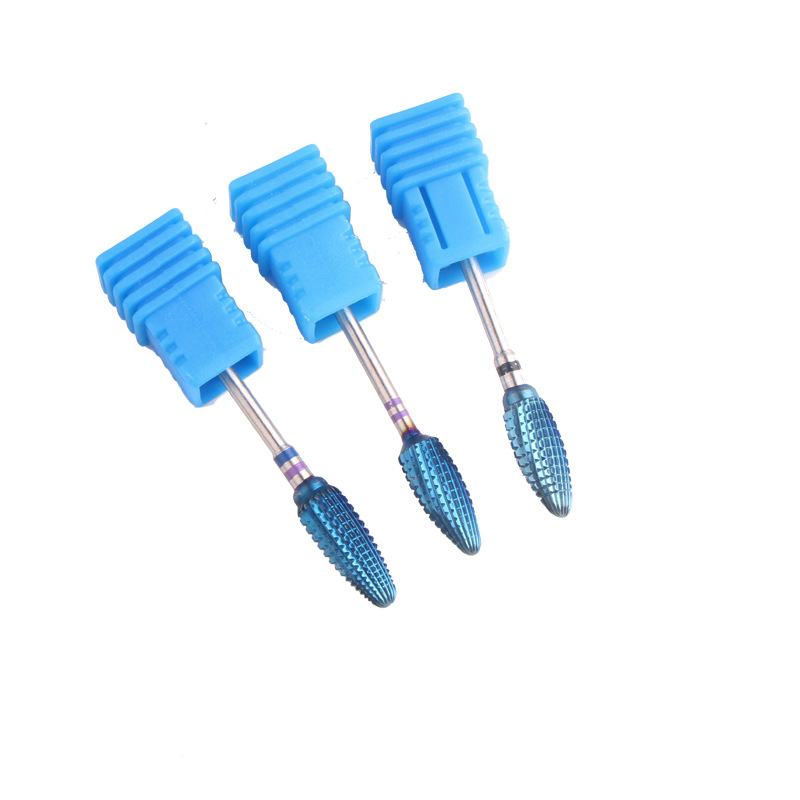 Transfronterizos para la pintura de uñas de acero de tungsteno azulizado, molienda de maíz de acero de tungsteno, molienda eléctrica, broca de desmontaje de uñas
