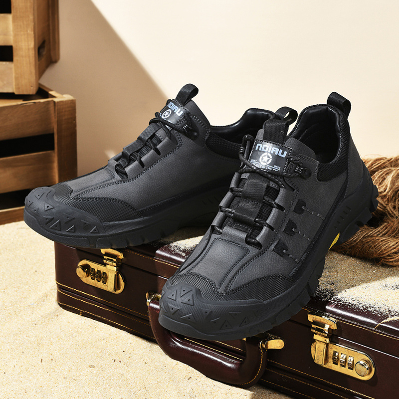 Men's Work Shoes Outdoor Casual Hiking Shoes Closed-Toe Large Size 46_vogvips.com