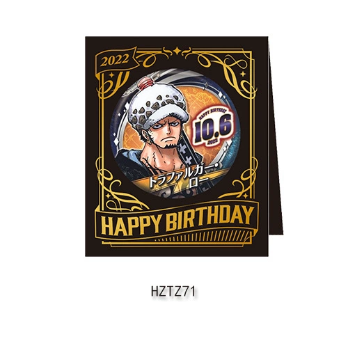Бейдж дня рождения Comic Factory ONE PIECE Лuffy Zoro Chopper Sanji Nami стойка для бейджей на день рождения