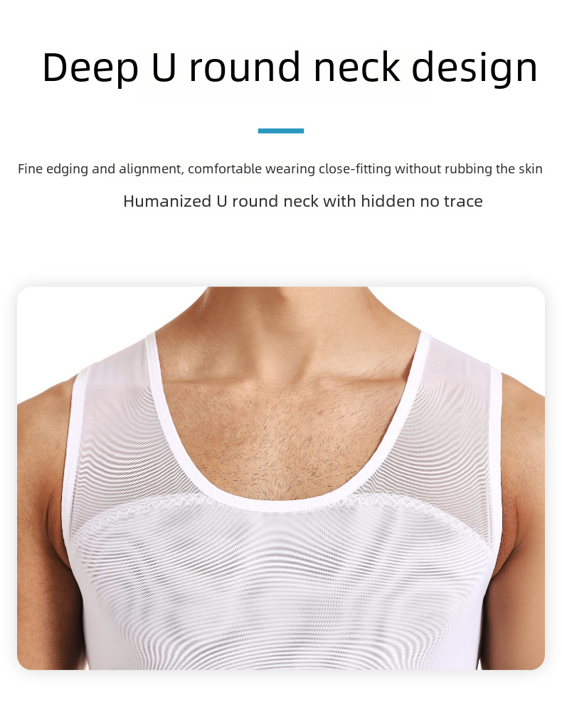 Cross-border Explosions Mesh Shaper Men's Abdominal Shaped Vest Beer Belly Killer Tunic Shaped Clothes