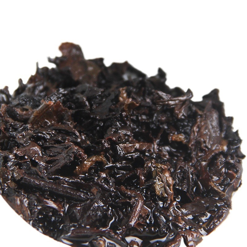 브라운산 숙차 보이차 원형 병차 100g