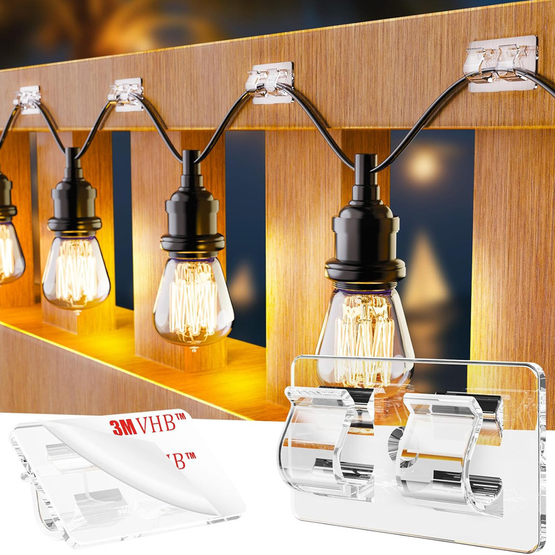 No-Drill Adhesive Hooks, Strong Adhesive Stickers That Won'T Fall Off, Kitchen and Bathroom Wall Hooks, Transparent Door Hooks, Christmas Decorations No-Drill Adhesive Hooks, Strong Adhesive Stickers That Won'T Fall Off, Kitchen and Bathroom Wall Hooks, Transparent Door Hooks, Christmas Decorations