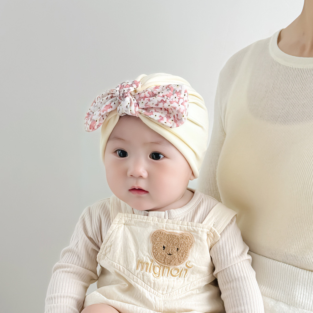 Sombrero de bebé primavera y otoño delgado sombrero de bebé indio encantador princesa bebé bebé