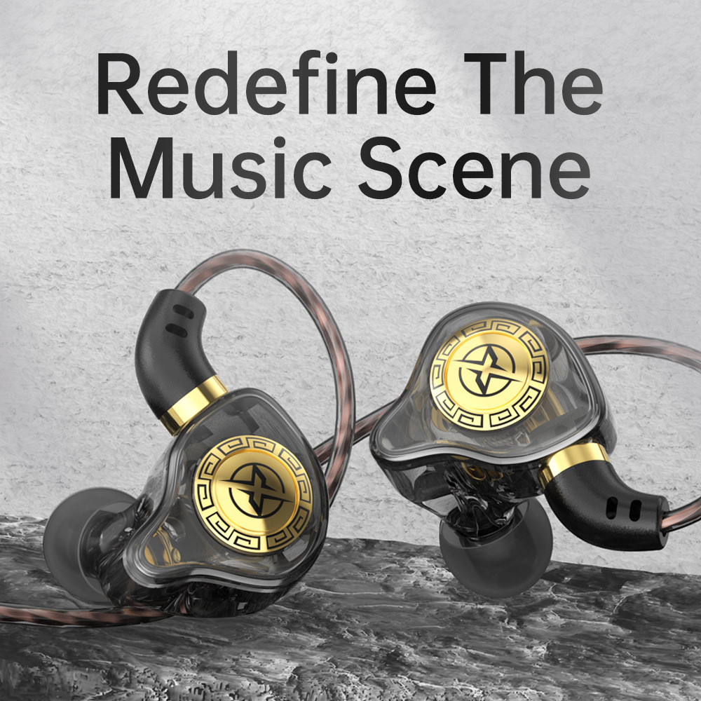 [Guangzhou Xinqiang] Jiangsheng x7 around-ear earbuds sports HIFI dynamic mobile phone in-ear wired headphones