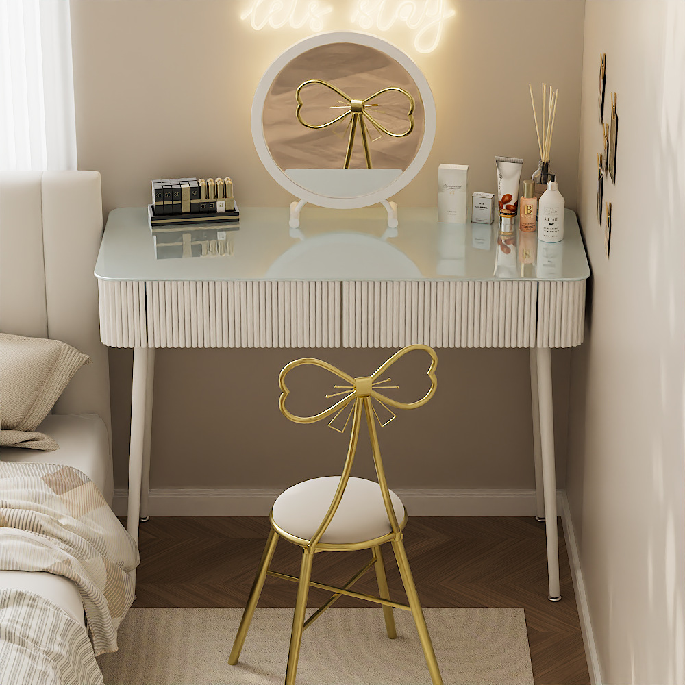 100cm 테이블 라운드 거울 나비 의자