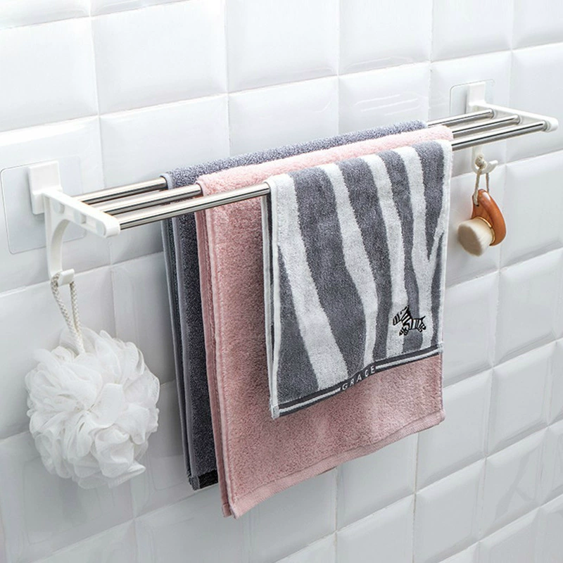 Вешалка для полотенец для унитаза без перфорации Настенная вешалка для полотенец для ванной комнаты Вешалка для унитаза на 3 бара Вешалка для хранения Бесследная