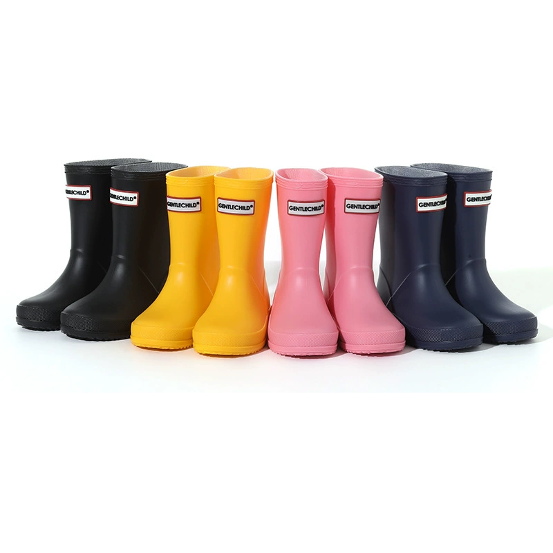 Производитель Детская оригинальная минималистичная качественная дождевая обувь для внешней торговли мальчиков 2-8 лет водонепроницаемая нескользящая детская обувь для девочек