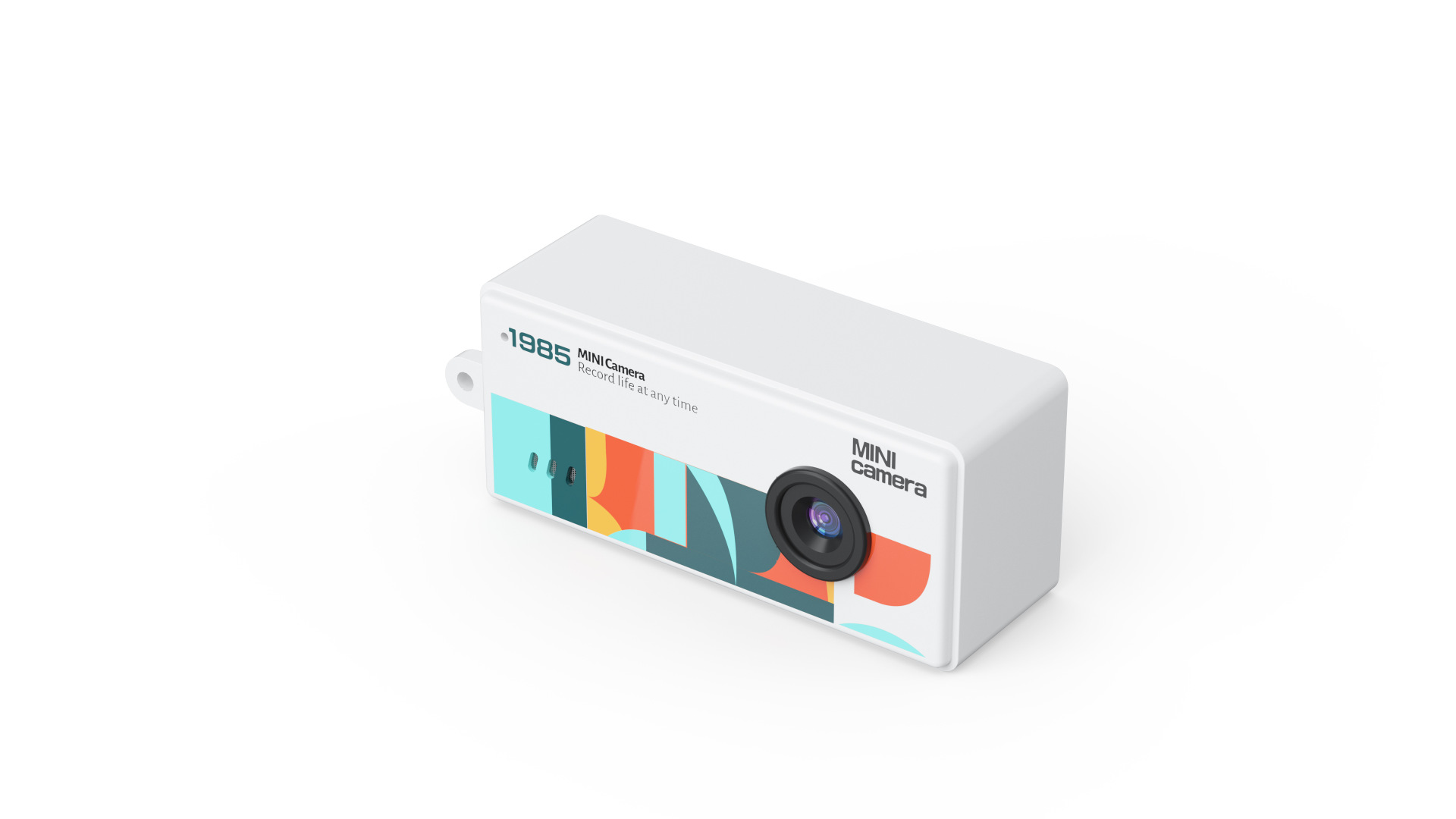 Mini Cámara de Pulgar CCD de ABS con Grabación de Video y Filtros para Vlog