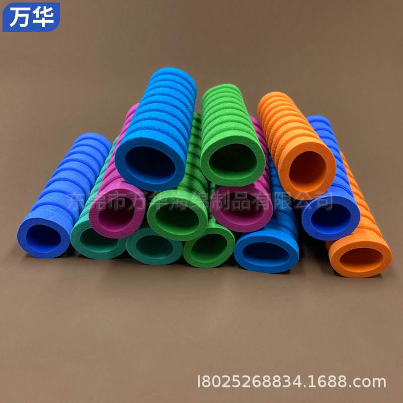 厂家供应NBR发泡管海绵管 NBR橡塑手把套山地自行车防滑把套