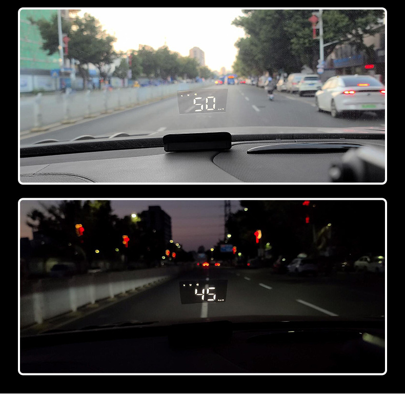 Cross-Border Hud Head-Up Display M1 Car Gps Speed Display High-Definition Multifunctional Instrument Projection Universal Dual-Mode for Cars