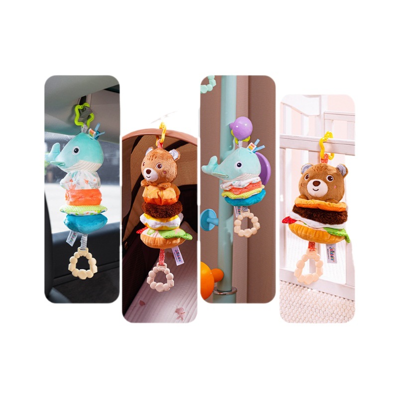 Jolly Baby música tire de campana colgante cochecito cama colgante asiento de seguridad carillones de viento juguetes calmantes