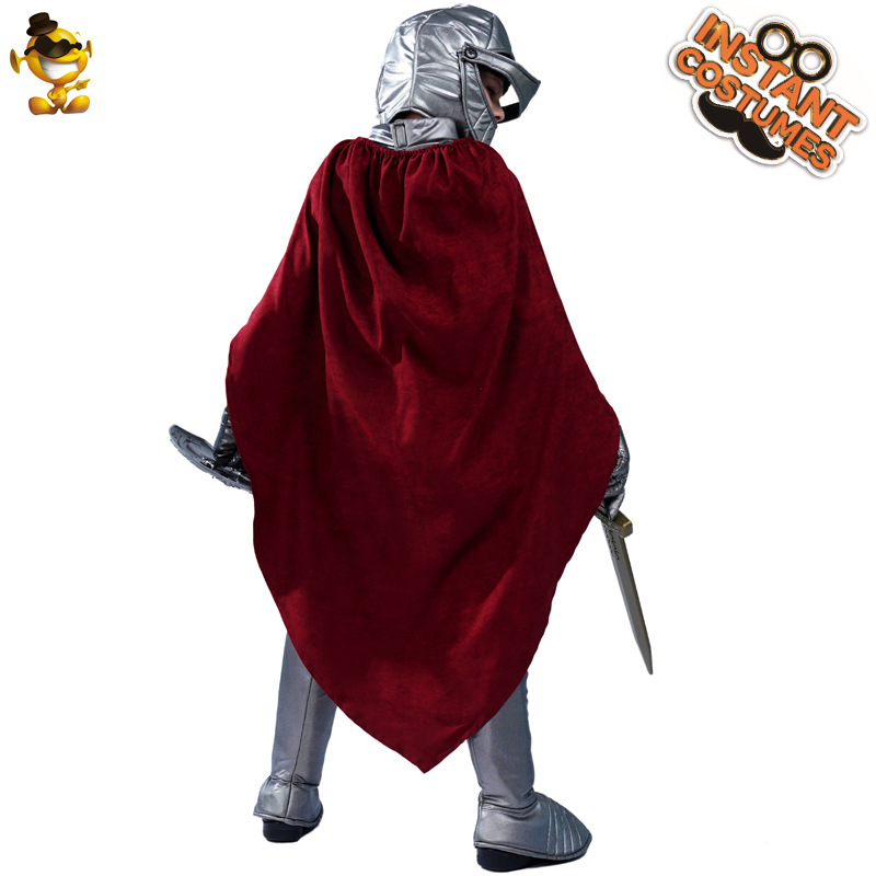 Halloween niño pequeño armadura romana Guerrero traje niño Guerrero romano Cosplay Festival traje de rendimiento