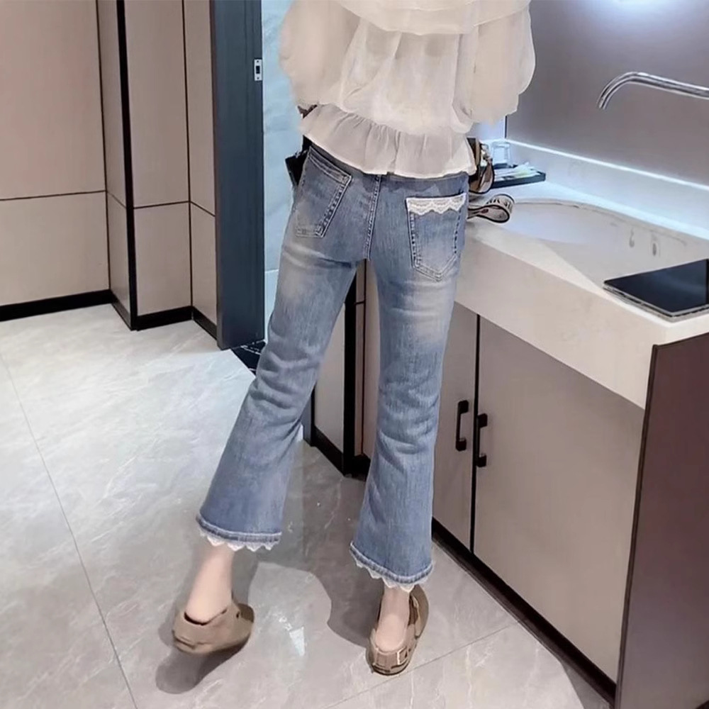2026 Spring/Summer New Stretch Denim Jeans for Women, Plus Size, Petite, Cropped Flared Pants, Slimming and Stylish Flare Pants