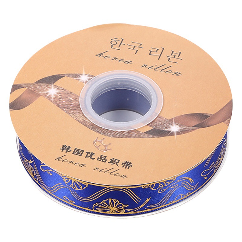 Bandeja de Bar cinta hecha a mano peces Lotus Pond Moonlight láser oro dorado cinta caja de regalo fábrica de embalaje cinta al por mayor