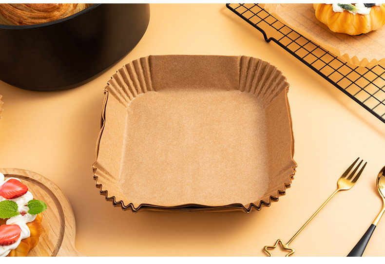 空气炸锅专用方形纸盘_11