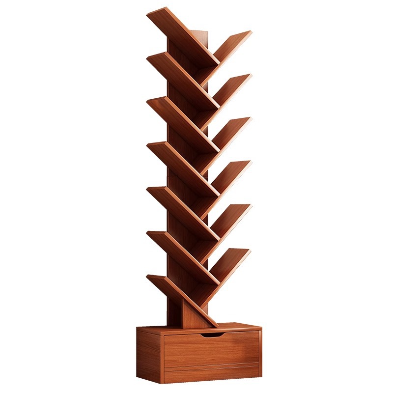 Estante de árbol simple estante de piso dormitorio contra la pared simple pequeño gabinete creativo moderno gabinete estrecho