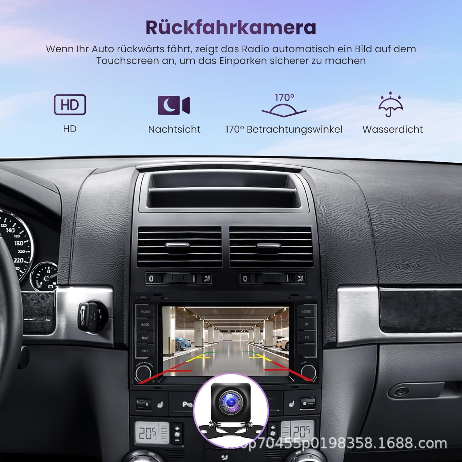 7-inch suitable for Volkswagen Touareg Touareg wireless carplay Bluetooth Android central control car navigator