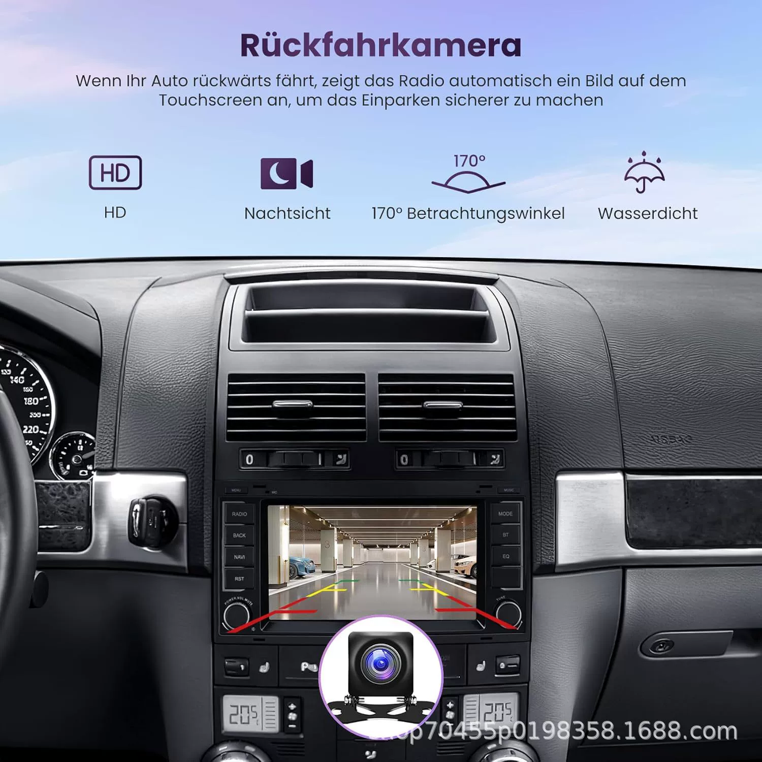7-inch suitable for Volkswagen Touareg Wireless Carplay Bluetooth Android Central Control Car Navigator
