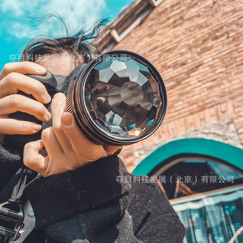 Фотография, размытие переднего плана, 58/67/72/77/82 мм, калейдоскоп, стеклянная призма, камера, микролинейный фильтр