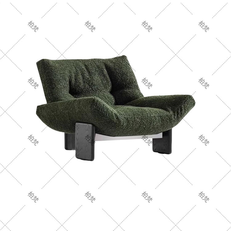 Silla de ocio de madera maciza perezosa de mediana edad, sofá individual de diseño de madera de fresno, silla Hank, silla de tienda de té con leche de café