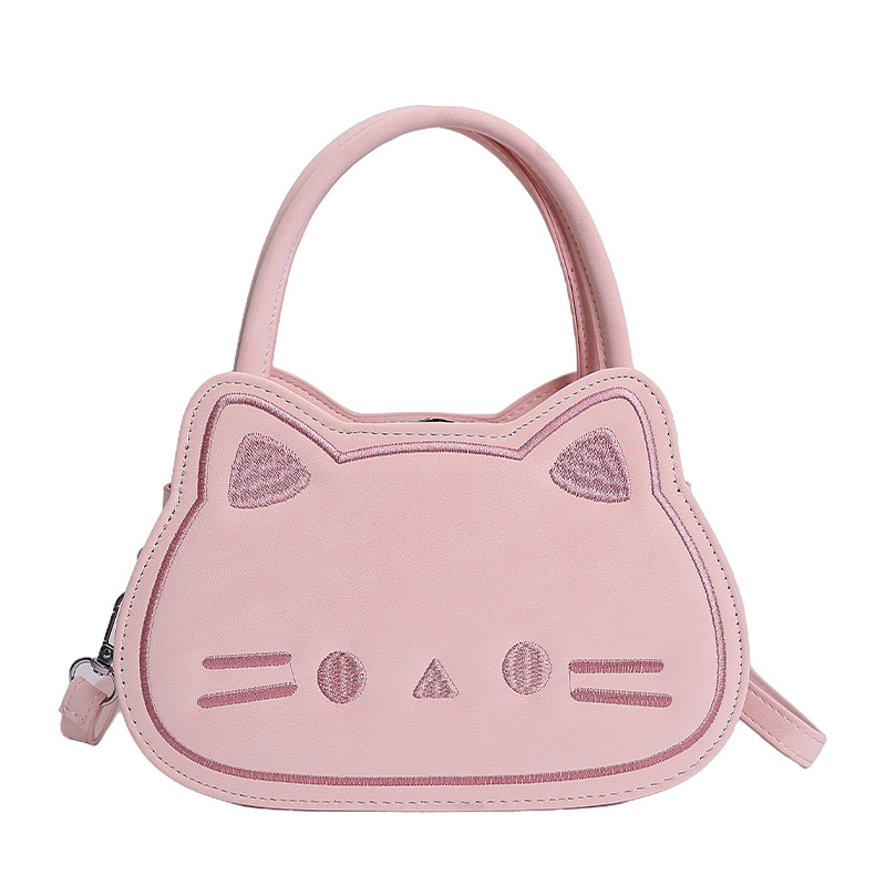 Diseño de nicho de dibujos animados pequeño bolso cuadrado adorable gato leche Hoh Hoh bolso de niña de moda de viaje de hombro mochila image 7