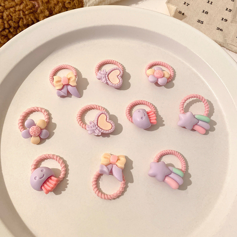 Cuerda para el cabello de atadura de bebé, diadema para el pulgar de los niños, tocado para la cabeza de bebé, cuerda para la cabeza de bebé, no daña el cabello, gomas elásticas, accesorios para el cabello de niñas