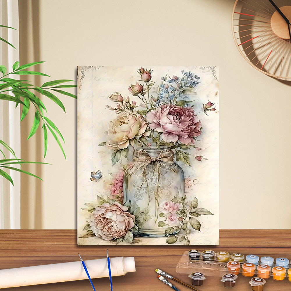 Transfronterizo jitdiy agente de pintura al óleo digital fabricantes al por mayor artesanal amazon pintura al óleo decorativa barraca de relleno